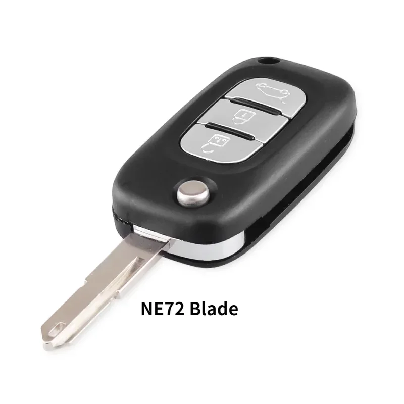 Renault Fluence Clio Megane Kangoo Modus Auto 2/3 Buttons Key NE73 VA2 HU83 Blade Filp Car Remote Key Case Shell