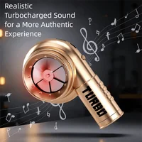 With Sound Turbo Key Chain Light Torch Car Keyring Turbocharging Pendant Plastic Spinning Simulation Turbo Christma Gifts 4