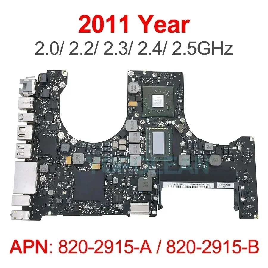 Carte-mère macbook A1286 2.4 Ghz fin 2008 avec défaut