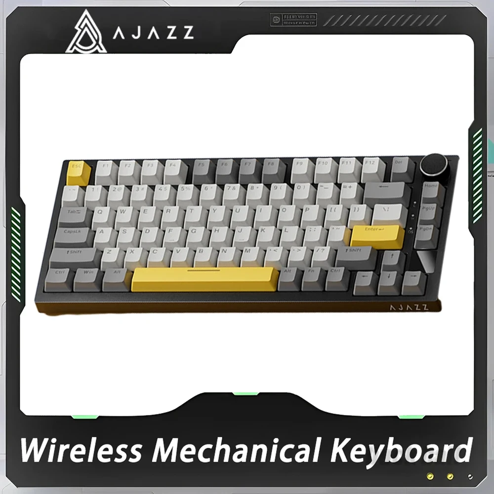 AJAZZ-AK820-Pro-Mechanical-Keyboard-TFT-Screen-Three-Mode ...