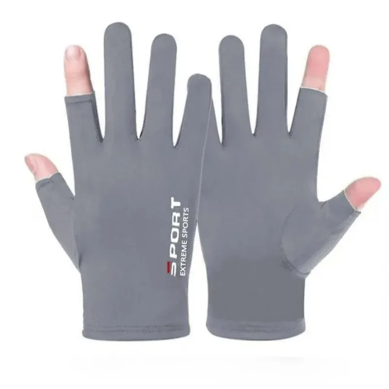 Outdoor Sports Fishing Gloves, Touch Screen, Thin UV Protection Equipment, Motorcycle Racing, Breathable, Comfortable Practical