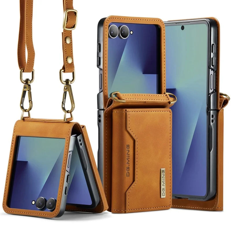 Elegant Crossbody Leather Wallet Phone Case with Card Slots Holder