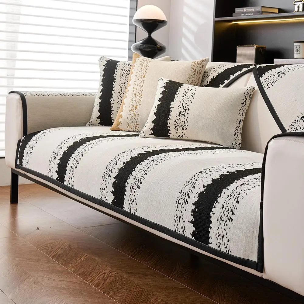 북유럽 미니멀리스트 셔닐 소파 매트, 고양이 스크래치 방지 조명, 럭셔리 패드 쿠션, 거실 장식 가구 보호 커버