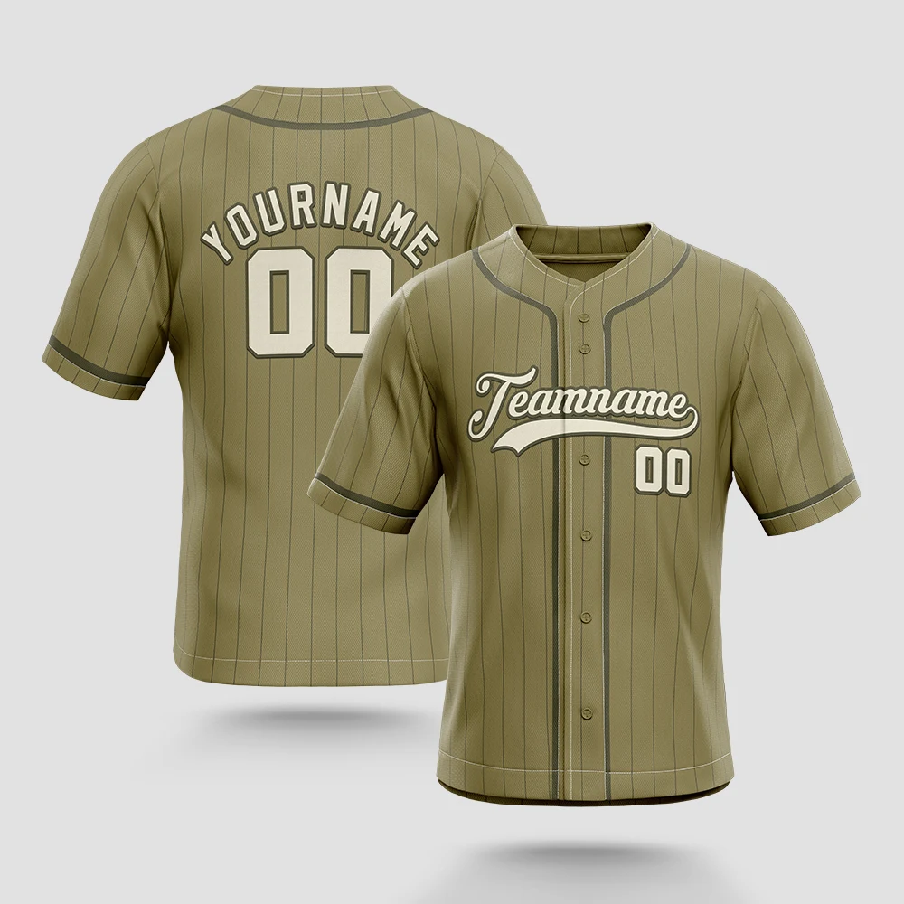 Men's Baseball Jersey Personalized Customizable Softball Jersey Casual Short Sleeve Button Down T-Shirt for Audlt and Kids cotton t shirts baseball jersey mens jersey