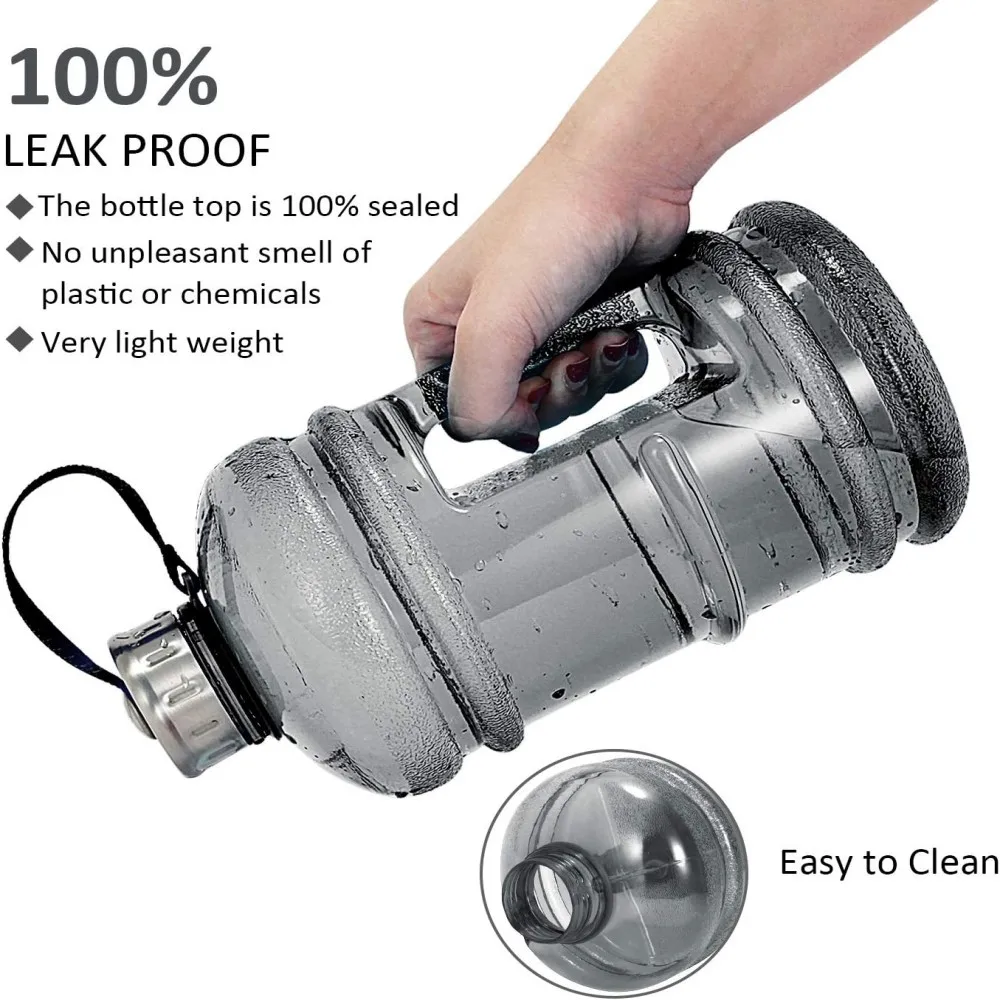 Water Bottle BPA Free 74 oz Gym Bottle Handle Jug Big Bottle Large