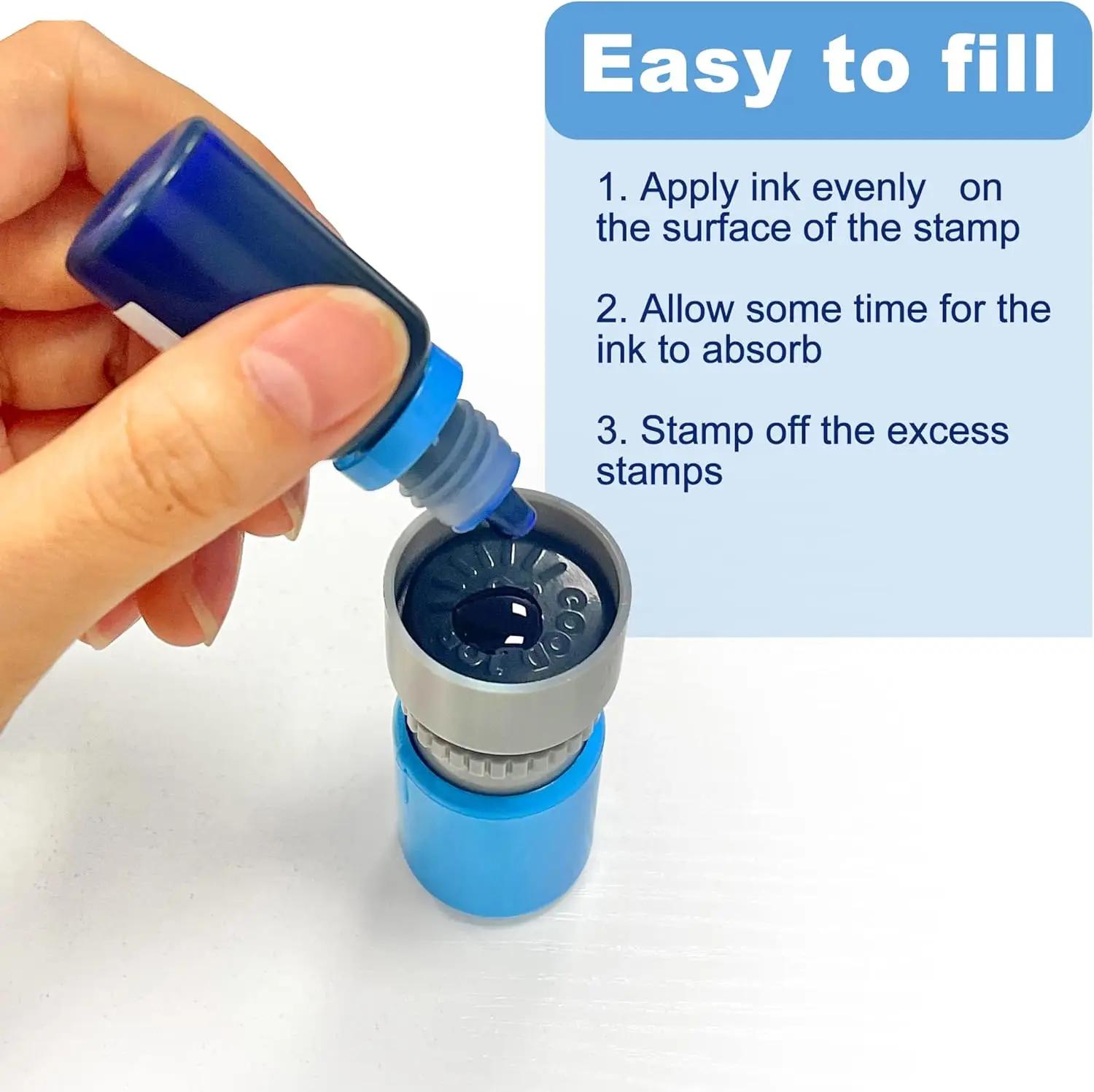 Round Teacher Graduation Classroom Stamp, 8 Color Rubber Teacher Self-Ink Stamp Set, Homework Supplies