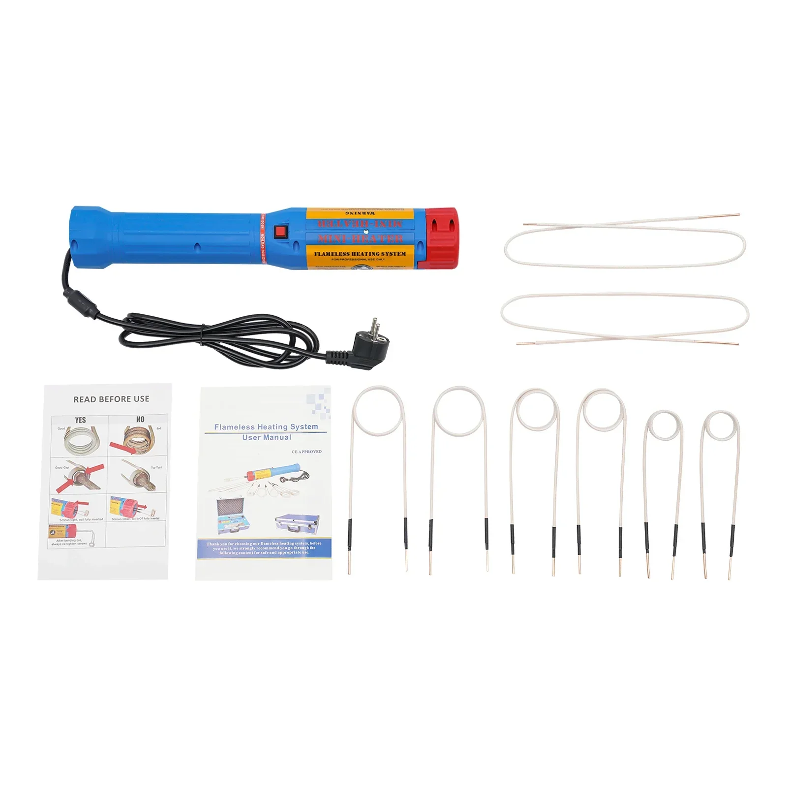 1,1 kW magnetische Induktionsheizung mit 8 Heizspulen ist ein Kit zum Entfernen von Schrauben und Muttern, maximale Heiztemperatur 800 °C – Detail 6