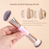 MAANGE 1PCS Foundation Makeup Brushes Double-Ended Contour Makeup Brush for Blending Liquid Cream Powder Cosmetic Make Up Tool 2