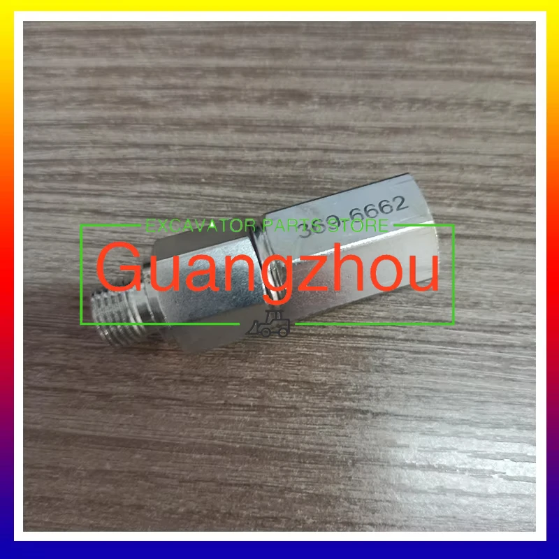 for 3696662 Excavator Fuel Check Valve Common Rail Engine Part Relief Pressure Regulator Valve 369-6662 Higher Quality Parts