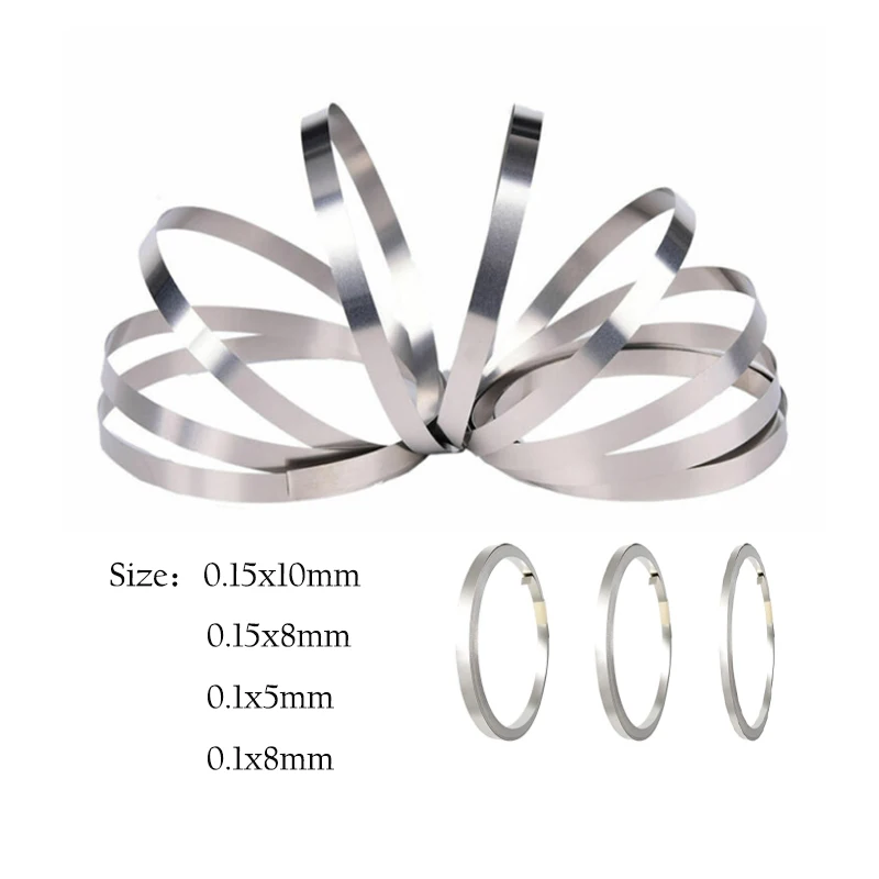 2/5m 18650 Li-ion Battery Nickel Sheet Plate Nickel Plated Steel Belt Strip Connector Spot Welding Machine Battery Welders