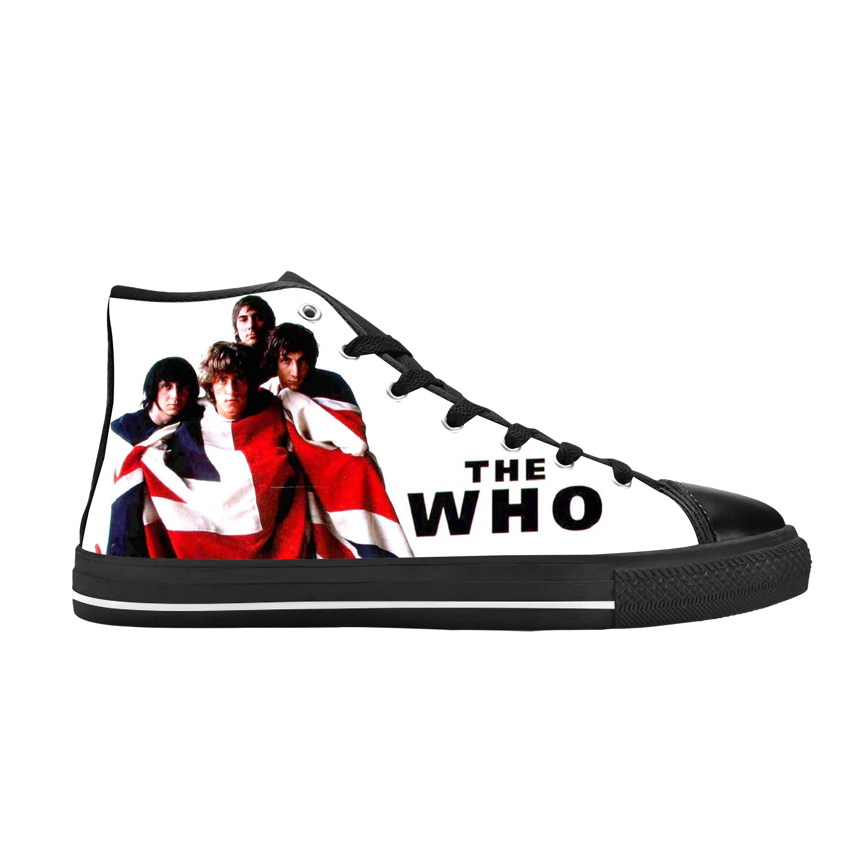 

The Who Rock And N Roll Band Music Singer Fashion Casual Cloth Shoes High Top Comfortable Breathable 3D Print Men Women Sneakers