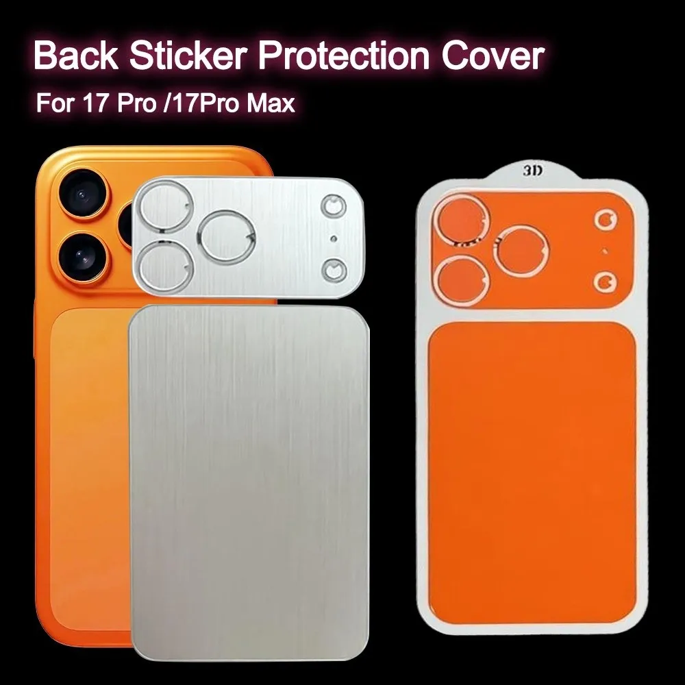 Orange Full Cover Back Sticker Film – Anti-Scratch Screen Protector