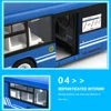 2.4G 6CH Remote Control Bus with Open Door LED Light Realistic Sound Simulation RC City Car Electronic RC Vehicle Boys Gift Toy 5