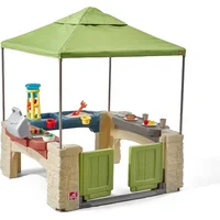 All Around Playtime Patio with Canopy Playset  Shaded Outdoor Playhouse for Kids with Realistic, Interactive Features Playhouses 1