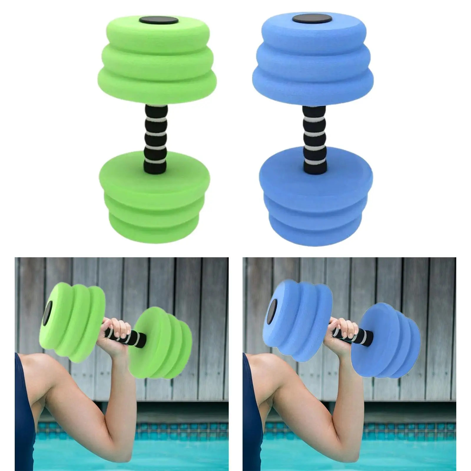 Aquatic Exercise Dumbells,Aquatic Barbell,Fitness Dumbbells,Water Weight Workout for Men,Beginner,Swimming Pool Fitness