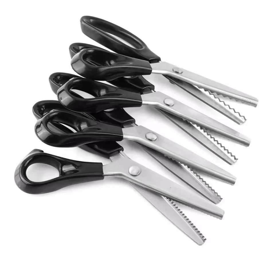 Zig Zag Sewing Cut Dressmaking Tailor Shear Scissor Leather Handicraft Fabric Upholstery Tool Textile DENIM DIY 3