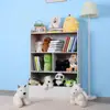 4-Tier Storage Bookcase, Kids Bookshelf, Large Wooden Open Book Shelf, Floor Standing Toy Organizer and Storage Cabinet 2