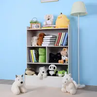 4-Tier Storage Bookcase, Kids Bookshelf, Large Wooden Open Book Shelf, Floor Standing Toy Organizer and Storage Cabinet 2