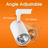 Set Spot Led Track Light Rail 220v Led Ceiling Adjustable Spotlights 30W Fixture Bedroom Kitchen Store Living Room Decor Light 5