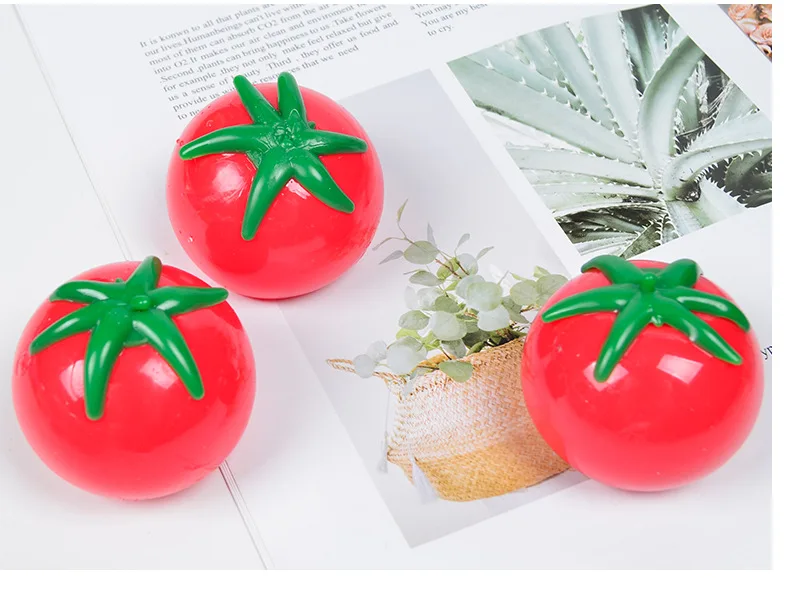 Tomaten-Quetschball Weiches Fidget-Sensorik-Spielzeug für ADHS Autismus Langsam Zurückfederndes Quetschspielzeug für Erwachsene Kinder Weihnachtsgeschenk – Detail 9