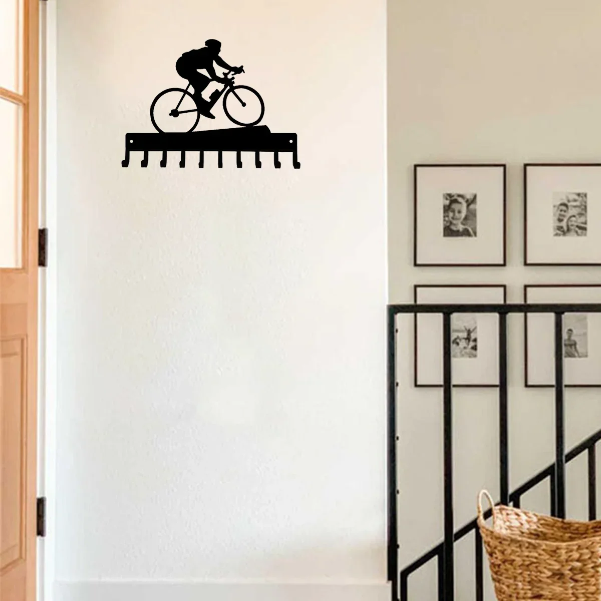 Cycling Medal Hanger Rack 10 Hooks Metal Wall Art for Proudly Displaying and Organizing Your Cycling Achievements 6