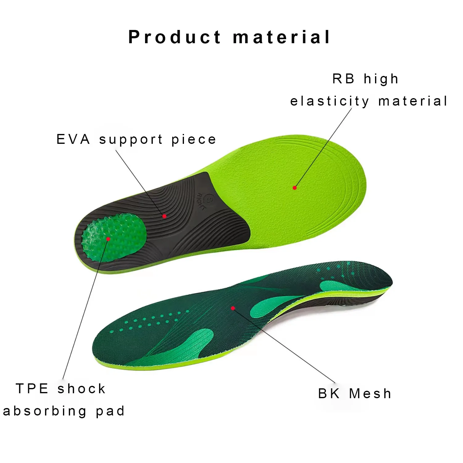 Orthotics Arch Support insole Pain relief orthotics Plantar Fasciitis Bone spur pain For Man Woman Shoe sport Insoles