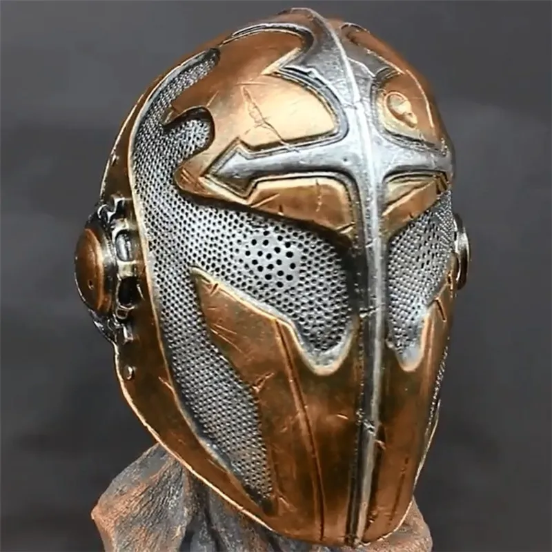 Temple Knight Harzmaske, Halloween Karneval Ball Party Spiel, hochwertige Harzmaske – Detail 1