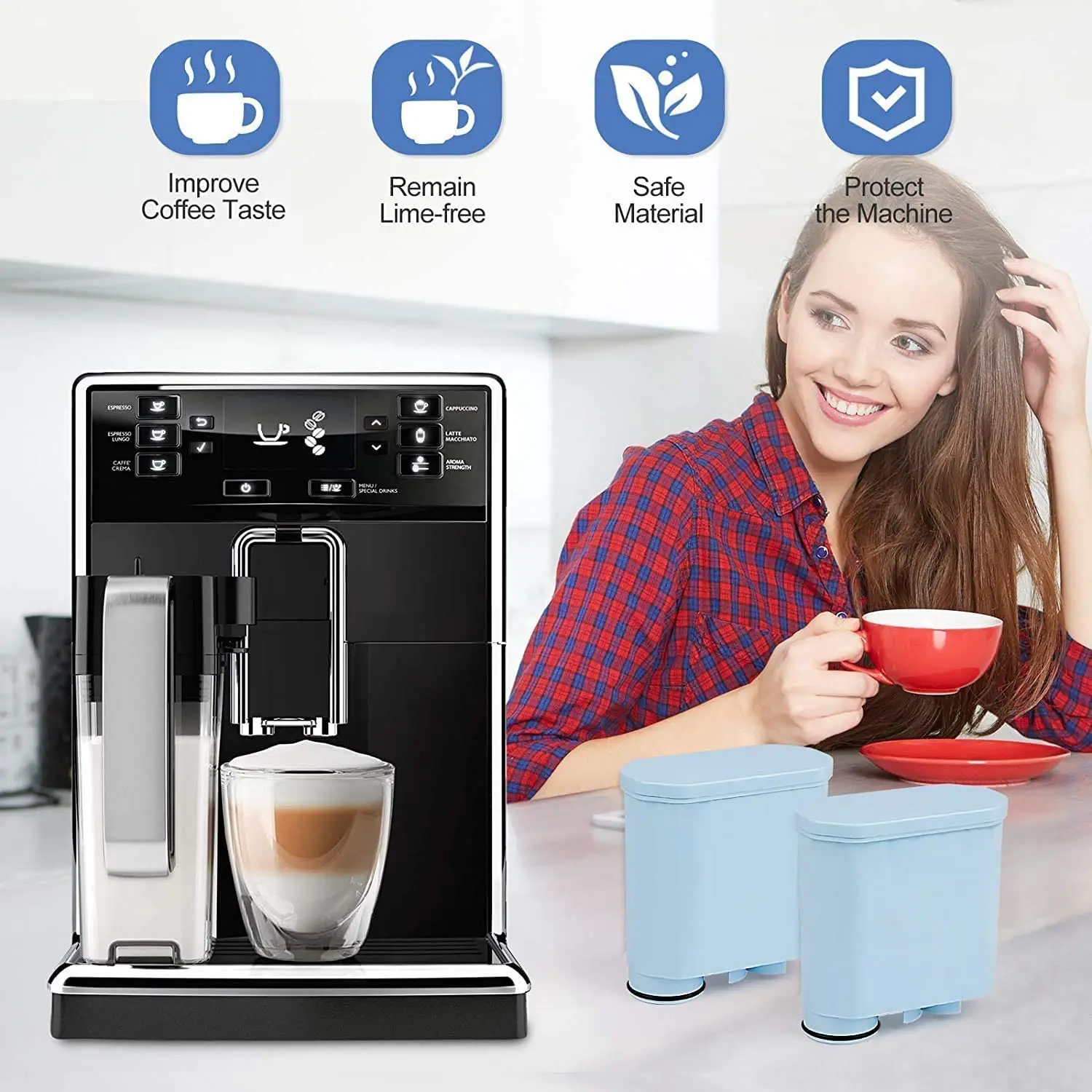Coffee Water Filter Replacement – Compatible Philips AquaClean CA6903