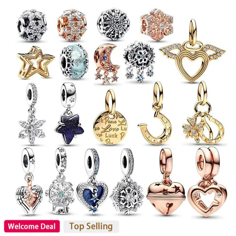 New Hot Selling Fit for Original Women's Bracelets, Necklaces, Sun Moon Heart shaped Jewelry DIY, Feminine Charm, Light Luxury hot metal rhinestone 18mm snap button w148 heart alloy diy jewelry fit 18mm snap button necklaces bracelets for women gift