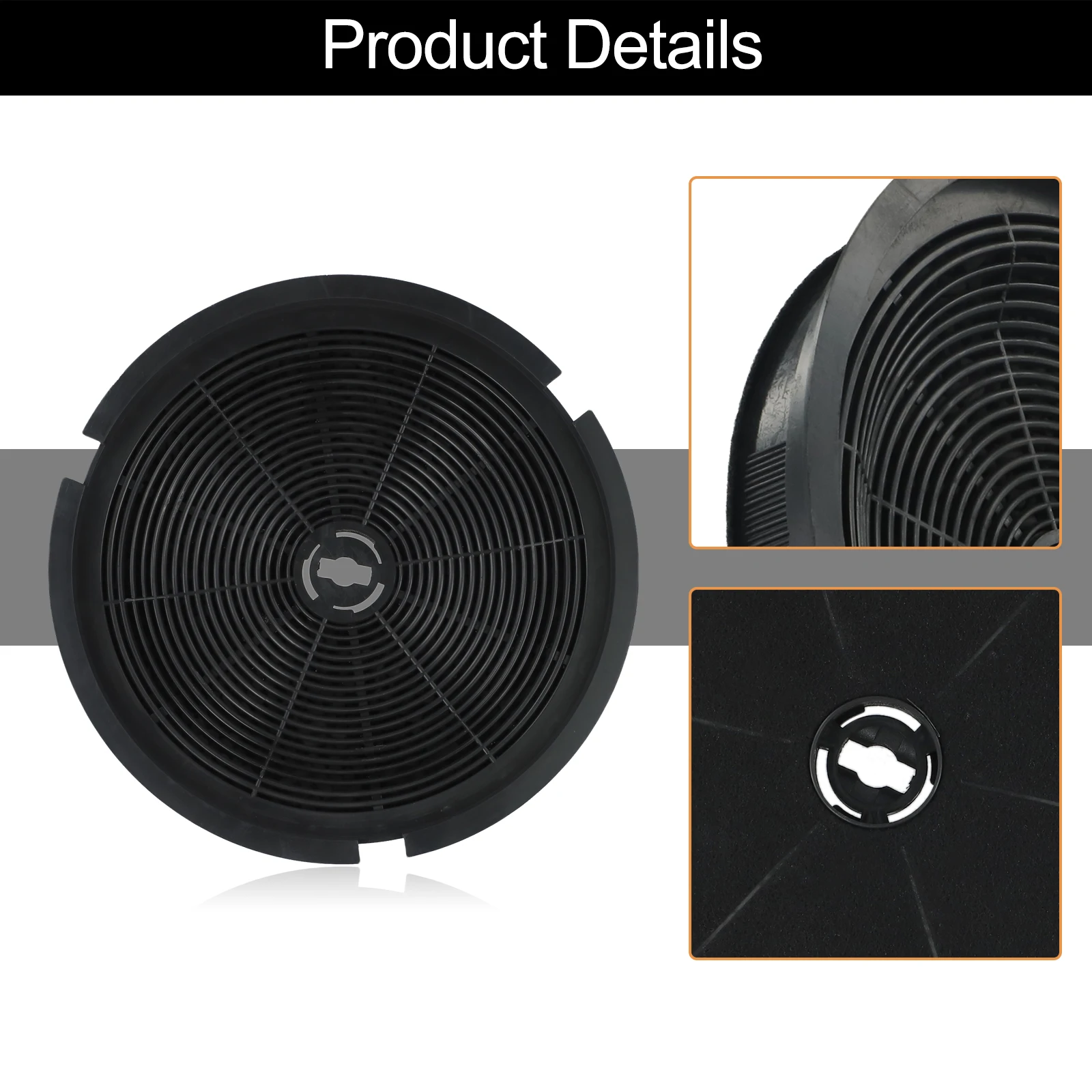 Active Carbon Filter 1PCS 1015427 For Extractor Hood For Refsta K25 190mm Round Active Charcoal Filter Exhaust Hoods cooker hood filter range hood filter