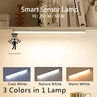 Wireless USB TypeC Rechargeable Motion Sensor LED Bar Light Induction Night Light Portable Cordless Magnetic for Kitchen Bedside 1