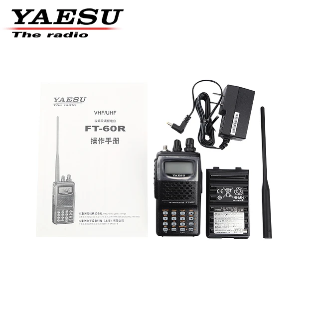 YAESU FT-60R UV Dual Band FM Transceiver Handheld Transceiver 5W 10KM VHF  UHF Radio Walkie Talkie AliExpress