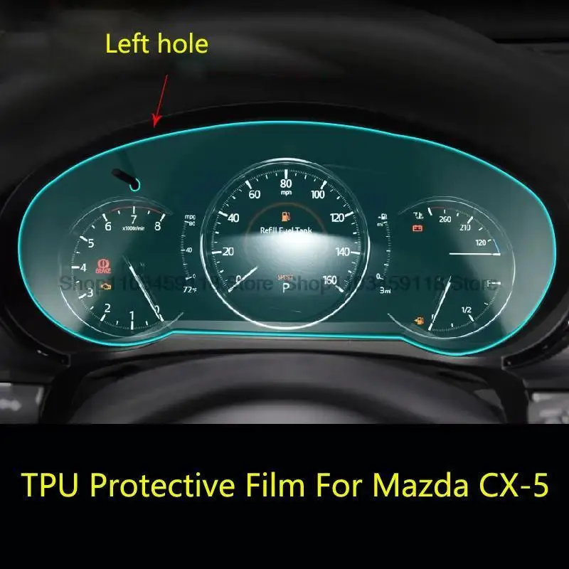 

TPU Protective Film For Mazda CX-5 2022-2024 Car instruent Dashboard LCD Screen Auto Interior Anti-scratch Film Fittings