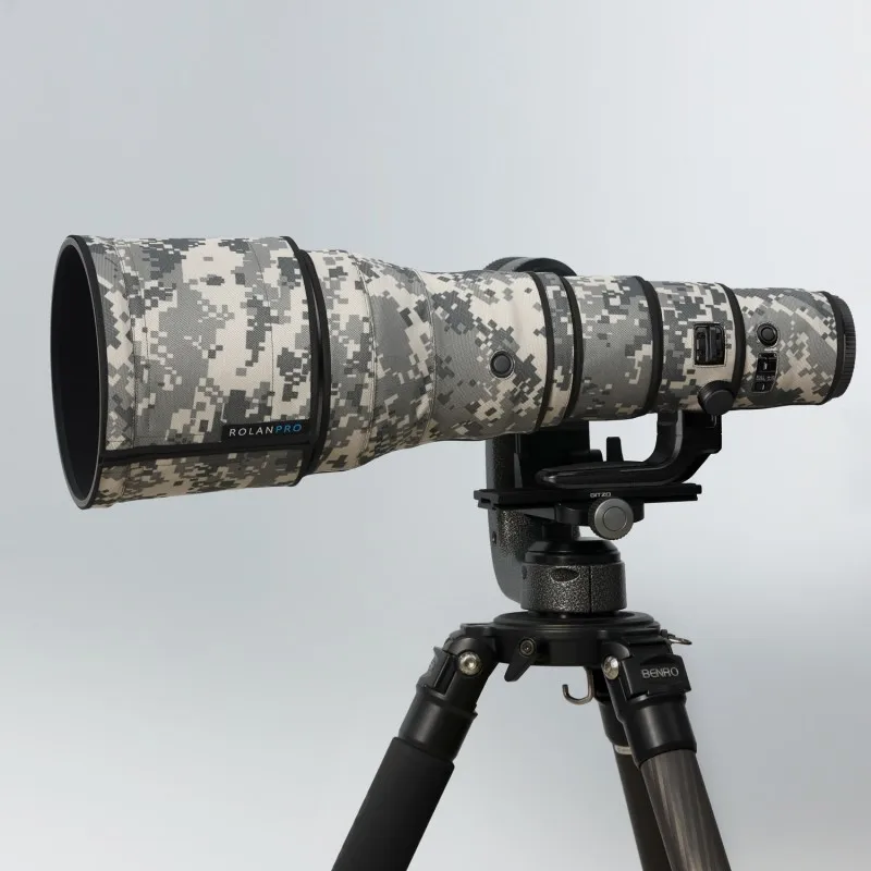ROLANPRO 방수 렌즈 코트, 니콘 Z 800mm F/6.3 VR S 위장 슬리브 보호 케이스, 레인 커버 Z800mm Z800 건 커버