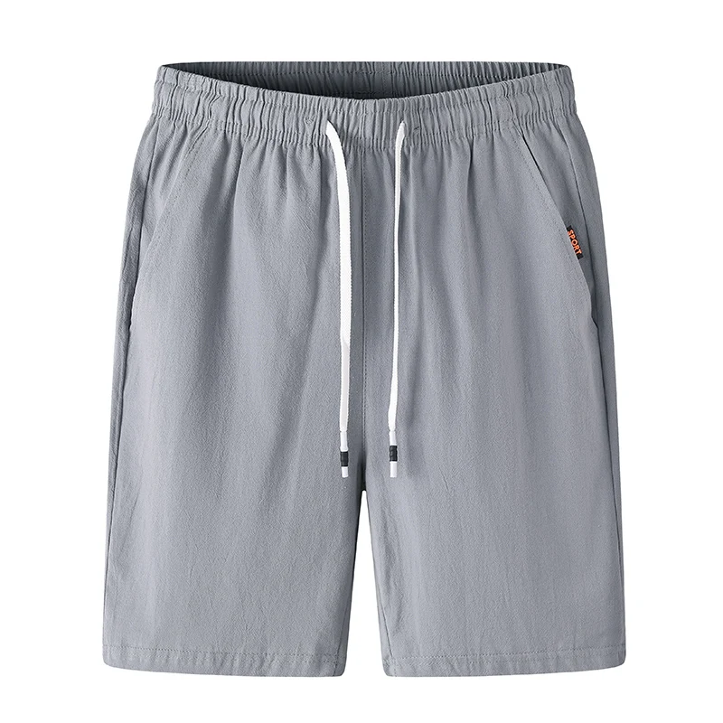 Summer Linen Shorts Men Casual Shorts Trunks Fitness Beach Shorts Man Breathable 100% Cotton Short Trousers 4