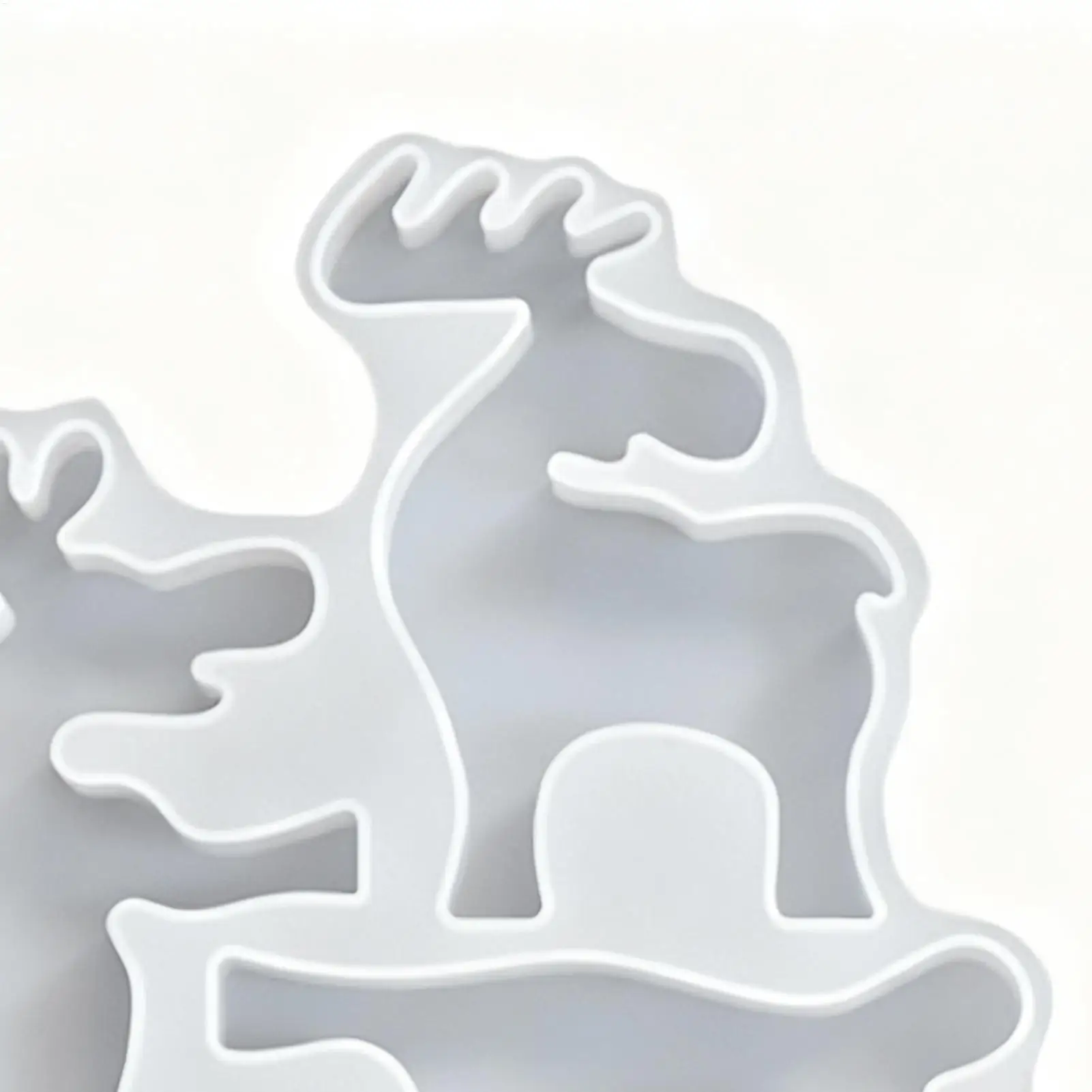 Christmas Silicone Molds For Candles 3D Standing Elk Mould Deer Mold For Chocolate Candle Soap Fondant Candy Baking Holiday