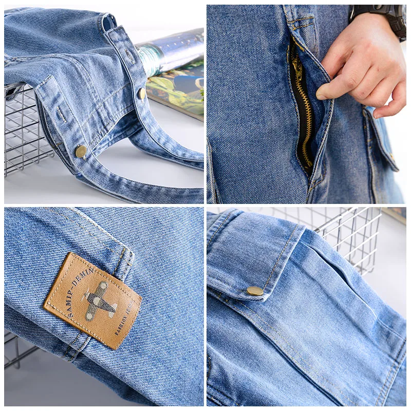 Pants Overalls for Big Boys Jean Overalls Boys Jeans Teens Rompers 6 7 8 9 10 11 12 13 14 Years School Denim Jumpsuit
