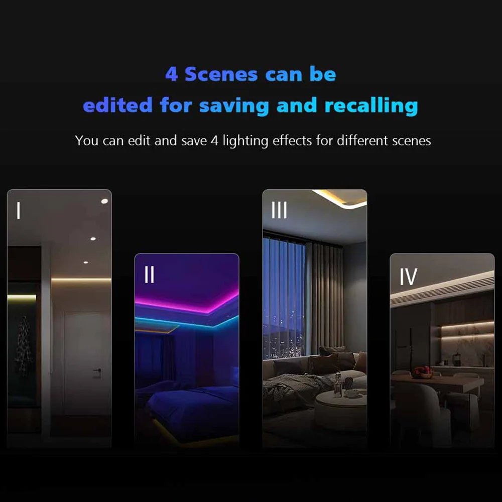 Enhanced Smart LED Controller with Touch Panel Remote - 5-in-1 WiFi & RF Technology