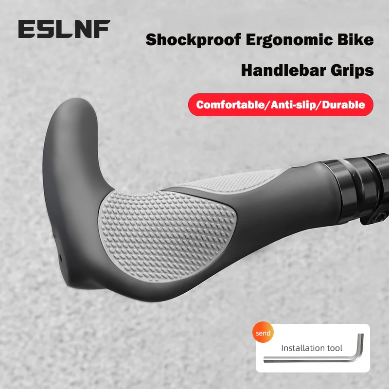 Shockproof Bike Handlebar Grips Anti-slip Mountain Bike Grips Comfortable Ergonomic Road Bicycle Handlebar Grip Bike Accessories