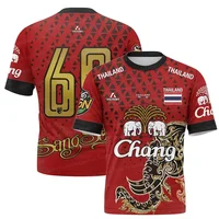 New Selling Men's Thailand Changxiang 3D Printed T-shirt Summer Street Fashion Oversized Breathable Crew-neck Top T-shirts 2