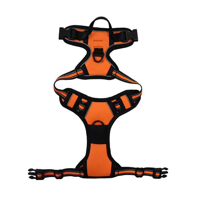 Arnés tipo chaleco para perro grande, reflectante, ajustable, correa para el pecho para mascotas, arneses de entrenamiento para mascotas, sin tirones, para perros pequeños, medianos y grandes