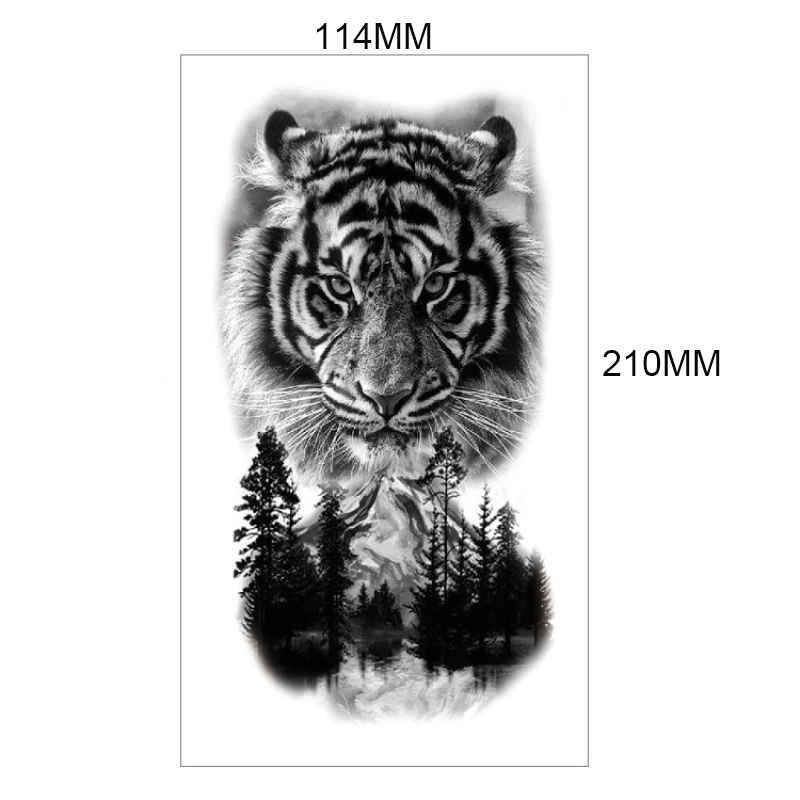 Waterproof Tattoo Stickers Body Small Arm Tattoo Stickers Animal Totem Men And Women Universal Tattoo Stickers Gift Decoration 5