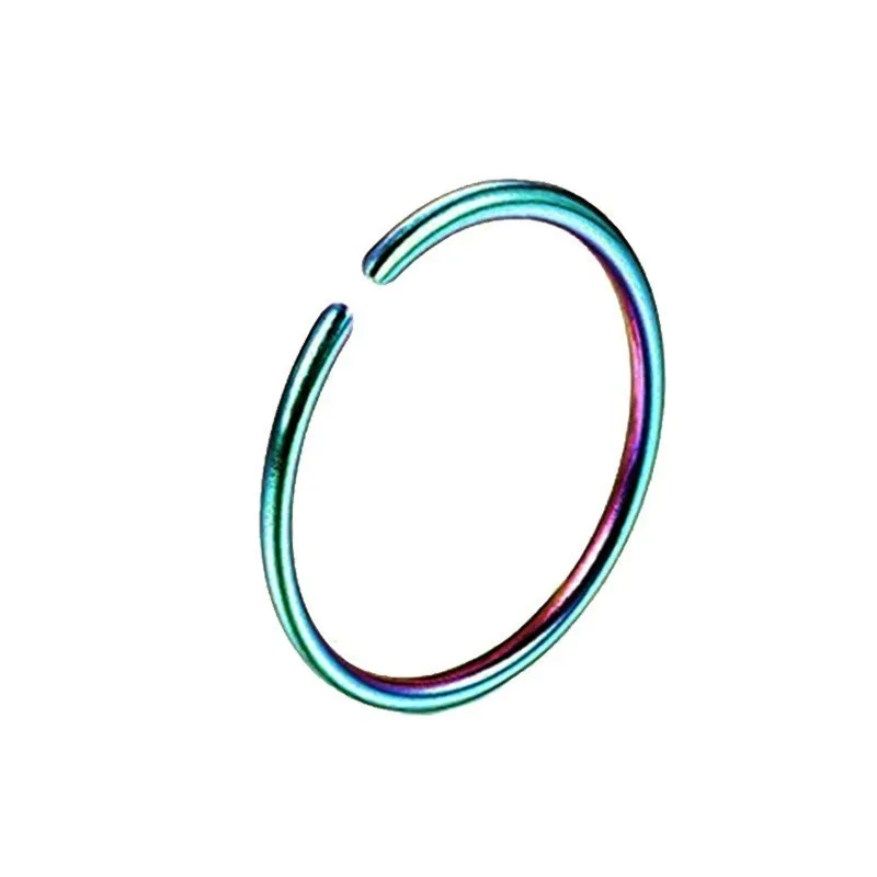 Hoop Earrings Piercing Jewelry Nose Rings Body Piercing Jewelry Body Jewelry Ear Piercing Jewelry Body Piercing Earrings 0.8mm Thin Fake Nose Ring Septum Helix Nostril Piercing Labret Lip Fake Piercing Titanium Cartilage Earrings Hoop