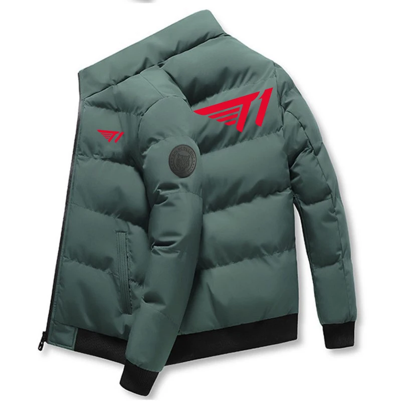 2024 winter men's standing collar windproof leather coat with zipper, warm coat, fashionable hanger, outdoor entertainment.