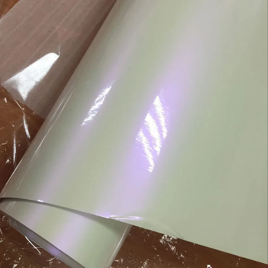 Film Vinyle Autocollant Caméléon Brillant - Pour Carrosserie Ou Bricolage, Effet Changeant, Sans Bulles
