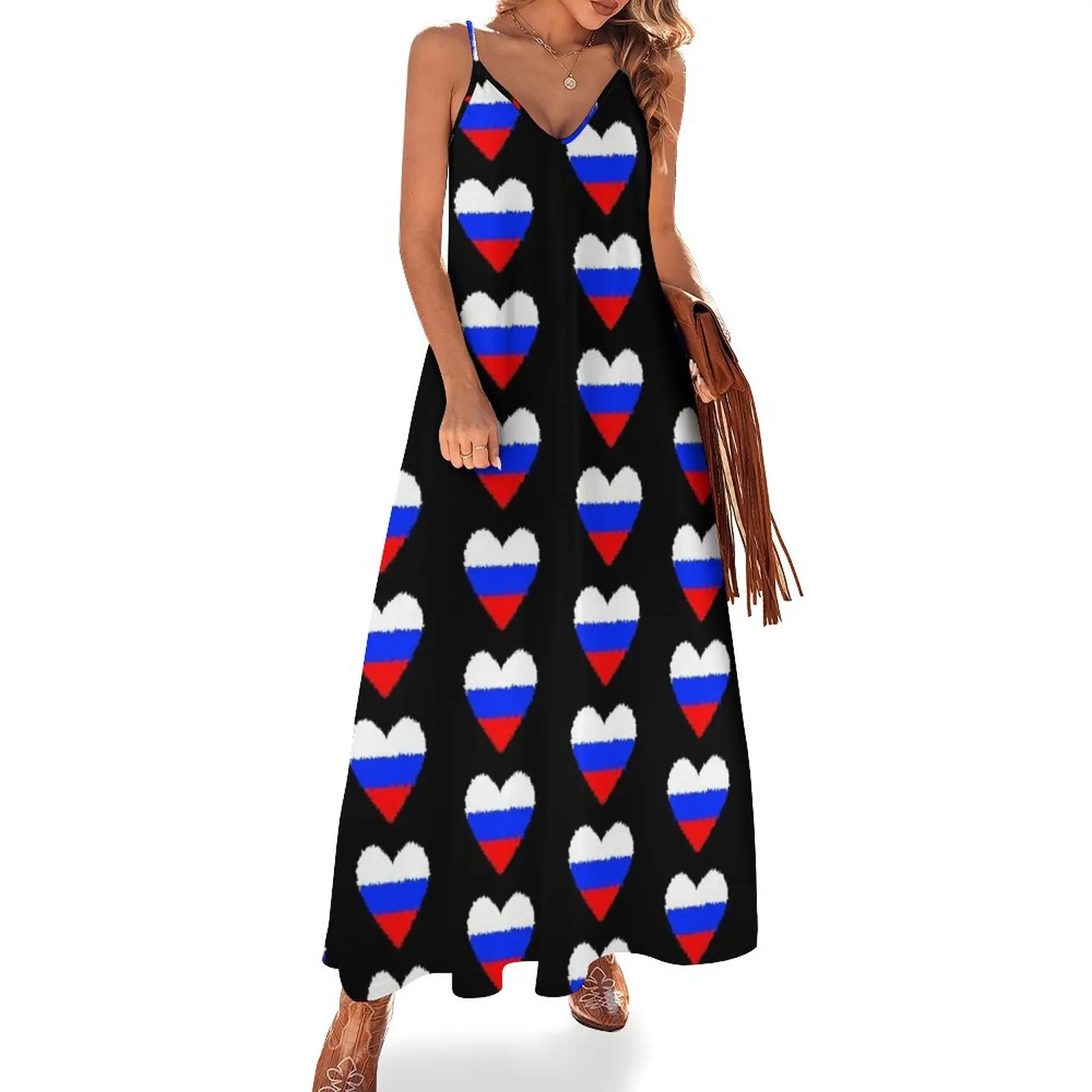 

New A heart for Russia - football Sleeveless Dress birthday dress for women dresses ladies 2023 summer