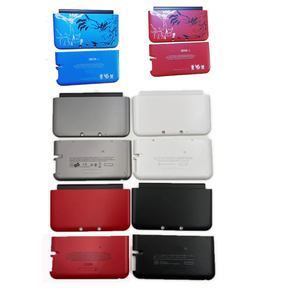 전면 후면 페이스플레이트 하우징 쉘 케이스 교체, 게임 콘솔 케이스, 3DSXL LL 상단 후면 커버