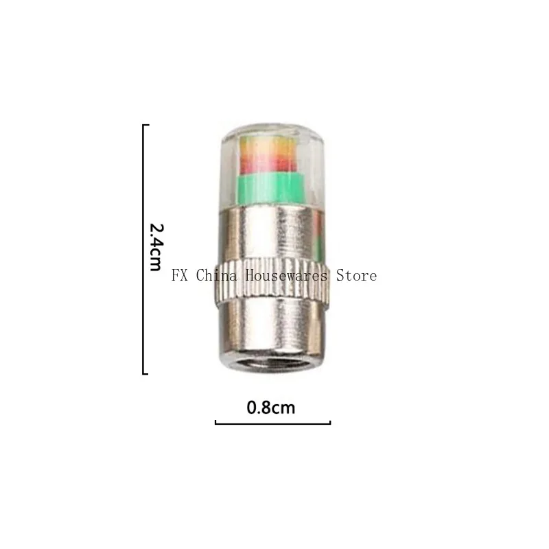 Indicatore di Pressione Pneumatici Auto, Set da 4 Pezzi, Tappi Valvola con Manometro, Accessori Auto, Tappi Manometro Pressione Pneumatici Utili - Image 6