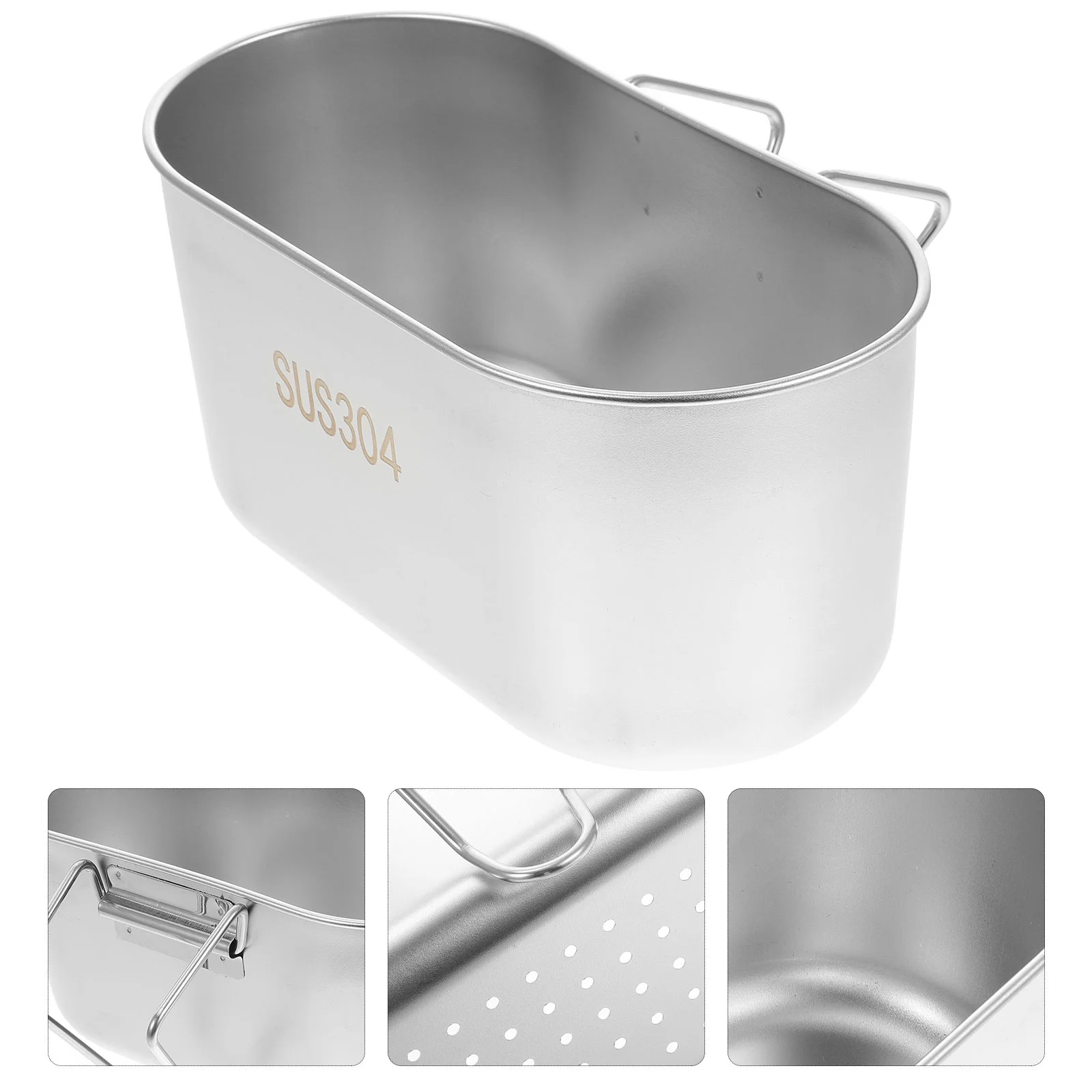 Stainless Steel Drain Basket Kitchen Sink Strainer Vegetable Washing Multi-purpose Filter Fruit Holder Water Food