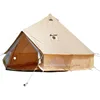 DANCHEL OUTDOOR B5PRO 4 Season Canvas Bell Tent with 2 Stove Jacks, Glamping Yurt Tent for All Year Living 4/6/8 Person 1